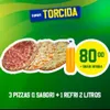 COMBO: 3 Pizzas Grandes + Refri 2L